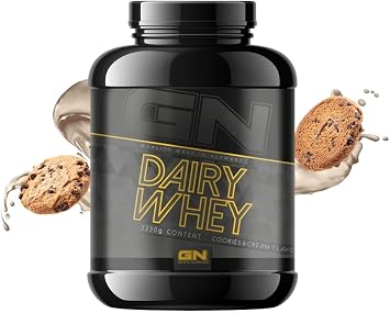 GN Laboratories 100% Dairy Whey Protein Powder 2230 g Cookies and Cream - Protein Powder for Muscle Building - Protein Powder for Protein Shake