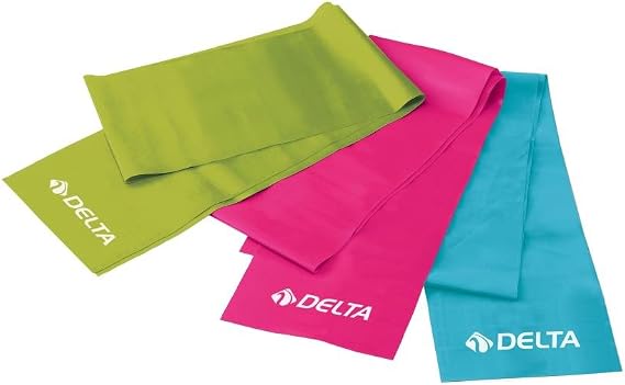 Delta Elite Deluxe Pilates Egzersiz Bandı, 3'lü