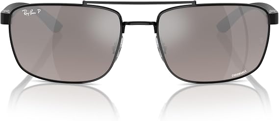Ray-Ban Unisex Rb3737ch Chromance Rectangular Sunglasses