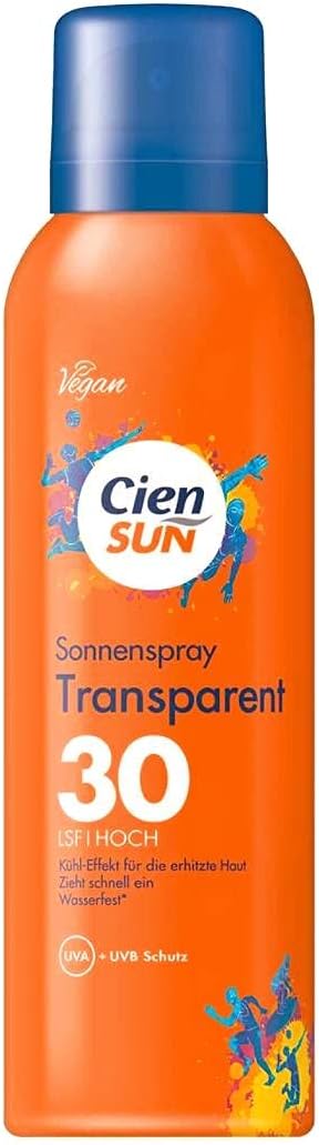 Cien Sun Sun Protection Sun Spray Transparent SPF 30 High Vegan 200 ml