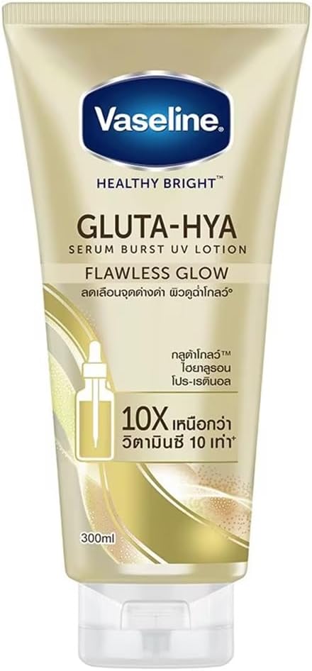 Vaseline Gluta-Hya Serum Burst UV Lotion Flawless Glow