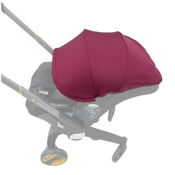 Stroller Accessories Replacement Canopy Compatible with Doona+ and Doona i Car Seats & Strollers, Larger Sunshade, Durable Fabric (Wine red)