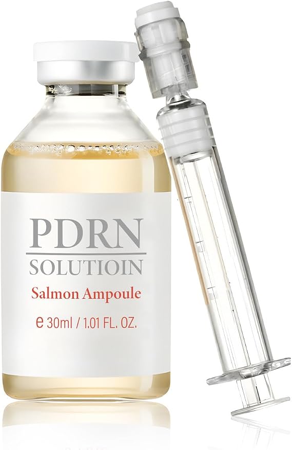 PDRN Salmon Ampoule Serum, 30ml Anti-ageing serum, reduces fine lines, improves skin elasticity, brightens complexion, suitable for microneedling