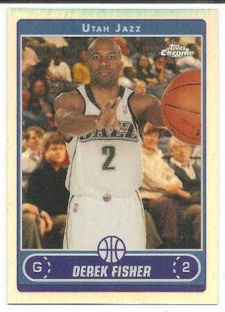 Derek Fisher 2006-07 Topps Chrome Refractor Card #135