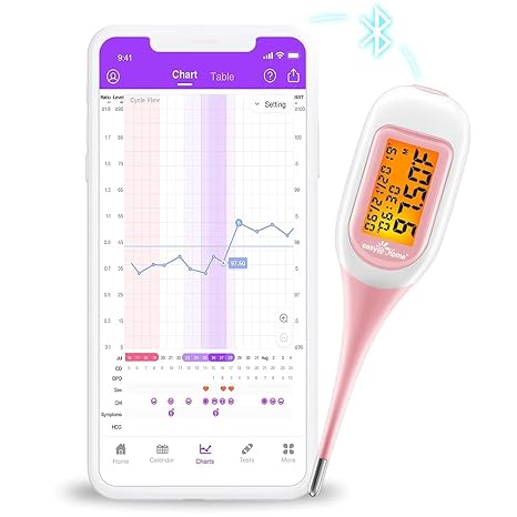 easy@Home Bluetooth Basal Body Thermometer for Ovulation