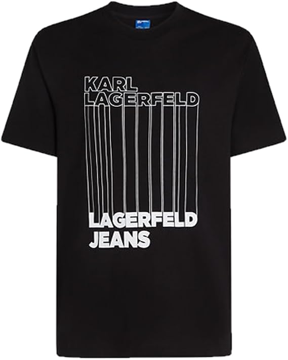 KARL LAGERFELD JEANS Men Regular Barcode T-Shirt