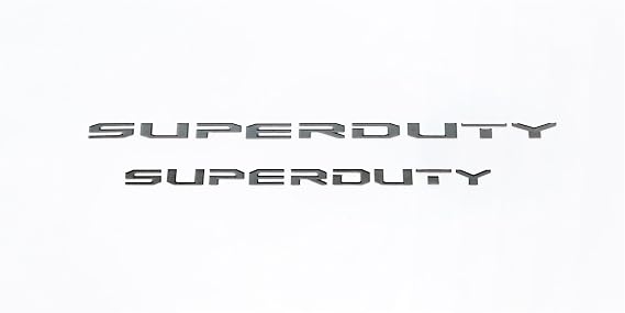 Putco 55552BPFD Ford Super Duty Tailgate Lettering Emblems Stamped Black Platinum