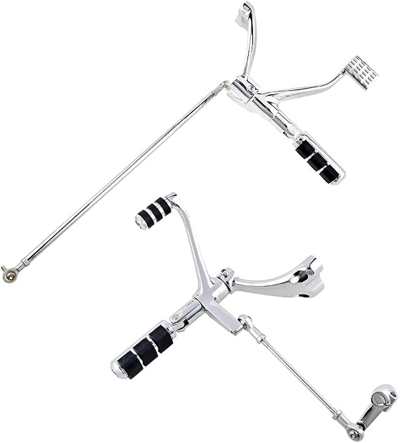 Astra Depot Chrome Forward Controls Pegs Levers Linkages Compatible with Harley Sportster XL1200 XL883 2004-2013