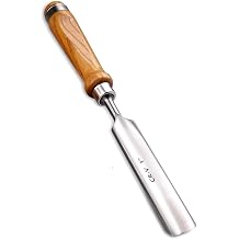 Wood Chisel Set for Woodworking, CR-V Steel DIY Woodworking Handle Carpentry Gouge Tools (1"(25mm) Semicircle Edge)