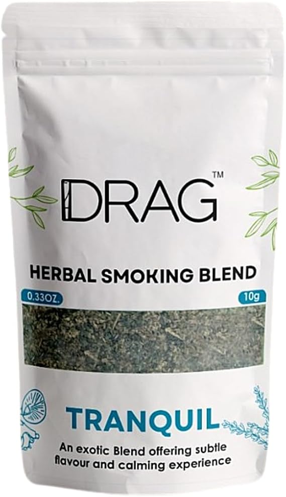 Herbal Smoking Blend - Drag (Blend of Exotic Flowers and Herbs) 10grams (0.35oz) (Tranquil)