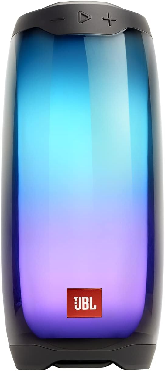 JBL Pulse 4 Waterproof Speaker with Bluetooth Connectivity, LED Light Show, Multi-Speaker Connectivity and PartyBoost Function, Black