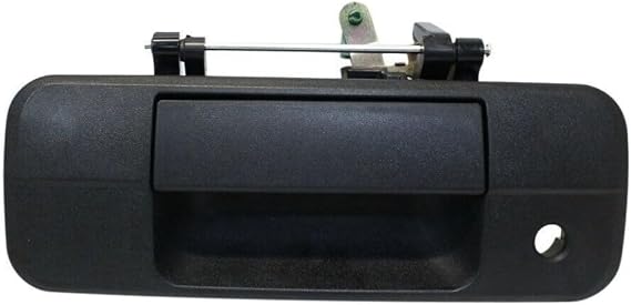 Texture Tailgate Handle w/o Camera Hole for Toyota for Tundra SR5 2007-2011 2013 & Base/Limited 2007-2013 Truck (Black) Rear TO1915113-15737