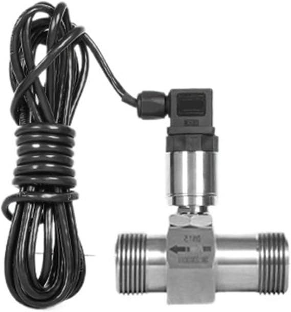 Flow Meter Liquid Stainless Steel Electronic Digital Sensor(DN20 External Thread)
