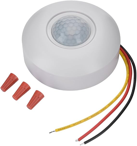 Infrared Motion 360 DC 12V PIR, Occupancy Sensor Light Motion Sensor Wall with Time Delay for LED Ceiling Light