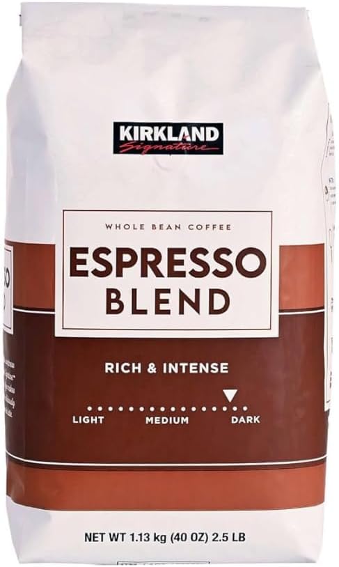 Kirkland Signature Whole Bean Coffee Espresso Blend, 1.13kg