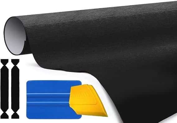 3M 1080 Brushed Black Metallic Air-Release Vinyl Wrap Roll Including Toolkit (1ft x 5ft)