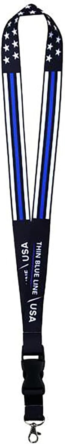 Thin Blue Line Lanyard (Thin Blue Line Star)