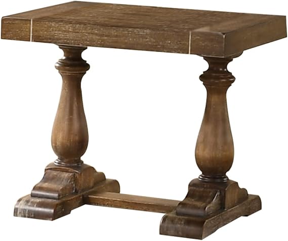 Best Master Furniture Transitional Living Room End Table, Gray