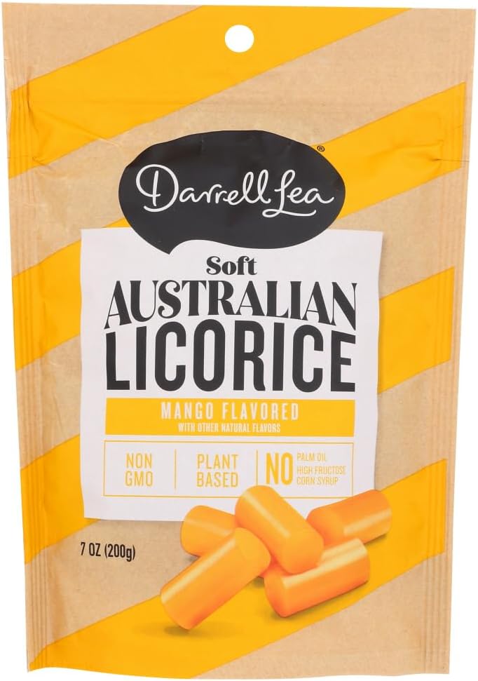 Darrell Lea Mango Soft Eating Liquorice, 7 oz Bags, 3 pk