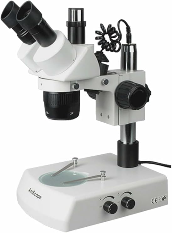 AmScope SW-2T24Z Trinocular Stereo Microscope, WH10x Eyepieces