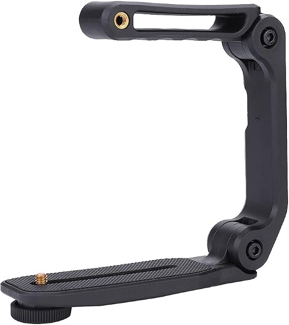 Handle Stabilizer,Portable Foldable Video Filming Camera Handheld Stabilizing Grip Rig with Built-in Hexagon Wrench,1/4 Inch Thread,for DSLR/Digital Video Cameras