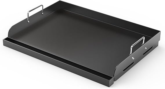 Griddle for Gas Grill, 17" x13" Flat Top Griddle for Charcoal/Gas