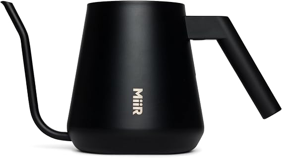 MiiR New Standard Pour-Over Kettle | Precision Angled Spout & Thermometer for Perfect Brewing, 1L Kettle for Smooth Pour-Over
