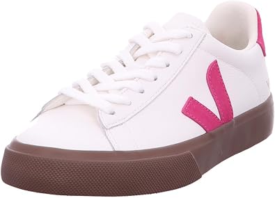 VEJA Womens Campo White Pink Bark EU 38 US Womens 7 Medium