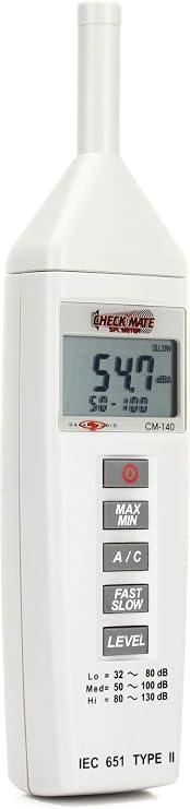 Galaxy Audio CM140 Checkmate Microphone Preamp SPL Meter