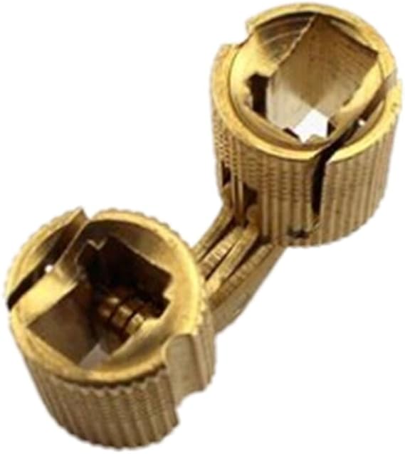 4 pcs Brass Barrel Hinge Invisible Hinge Concealed Hinge for Caravan Worktops