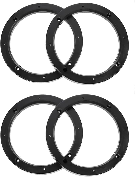 ULTECHNOVO Car Speaker Spacers 2 Pairs 6.88 Inch Speaker Adapter Ring Auto Mounting Spacer for Vehicle Audio Installation No Cutting or Drilling Fits Cars Boats Trucks Rvs
