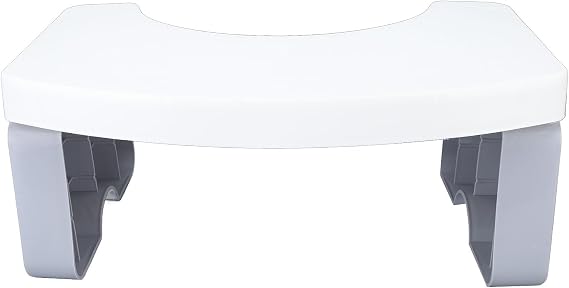 Foldable Toilet Potty Stool, Squatting Potty Foot Stool, Foldable Toilet Thickened Adult Squatting Pit Gifts Stockpots (White)
