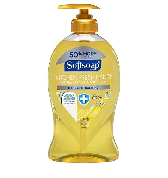 Softsoap Kitchen Fresh Hands Antibacterial Liquid Hand Soap, 11.25 oz Per Bottle (5 Pack)