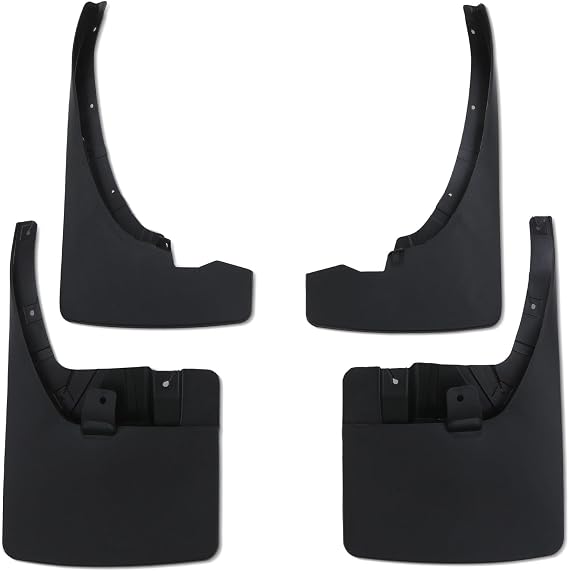 Predator4x4 Mudflaps Kit Compatible With Nissan Navara D40 2005-2015 Black OEM Front Rear Replacement Heavy Duty Splash Guards Mud Flaps Set