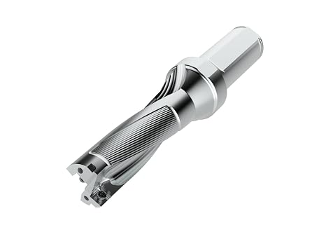 Seco Tools SD523-0875-263-1000R7 Indexable Insert Drill, Takes 2 Inserts, Straight Shank