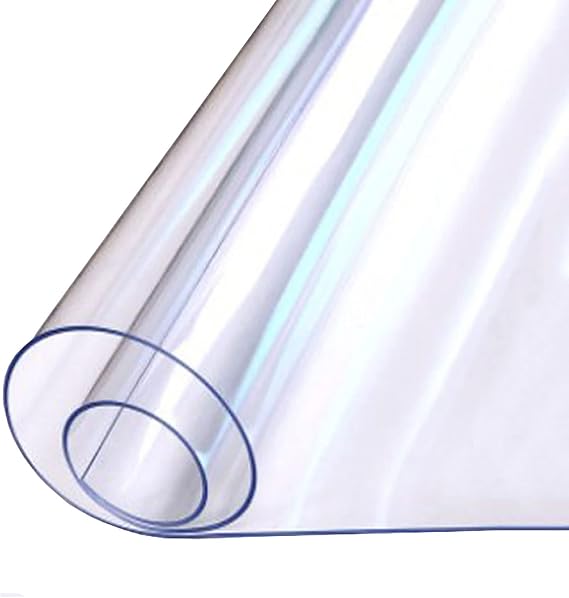 Clear Plastic Vinyl Rug Protector Cover Area Rugs Transparent Clear PVC Floor Protector for Hard Floors, Thick 1mm, Protective Carpet Floor Mat for Home or Office ( Size : 100x550cm(3.2x18ft) )