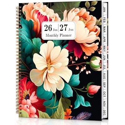 2026-2027 Monthly Planner - Jan. 2026 - Jun. 2027, 18 Months Academic Planners 9 x 11, Spiral Months Planner with Twin-Wire Binding, Large Monthly Planners for Office School and Home