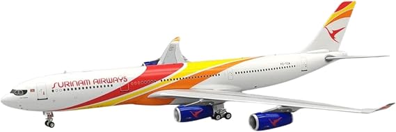 1:200 Surinam Airways Airbus A340-300 PZ-TCW w/Stand