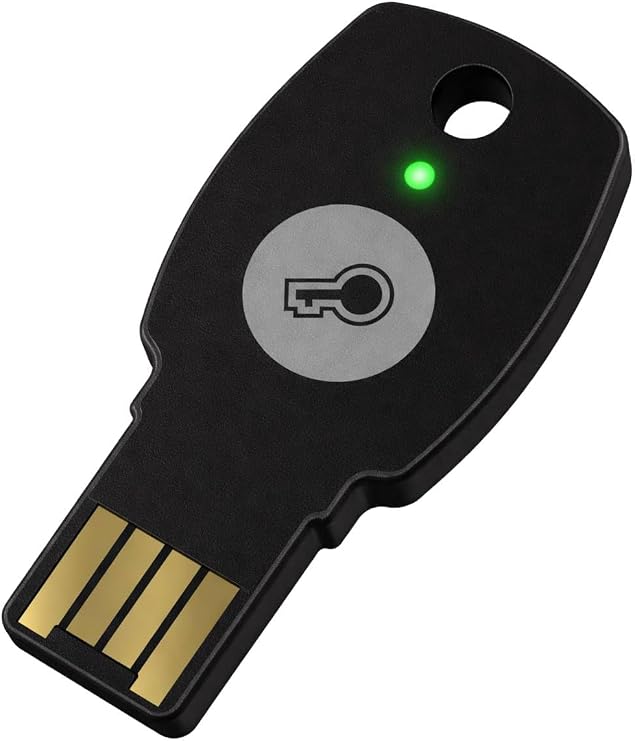 A4B USB Security Key - Two Factor Authenticator - USB-A with FIDO2 - Help Prevent Account Takeovers