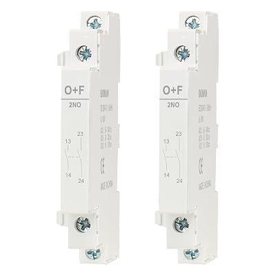 Baomain Auxiliary Contact for AC Contactors 2NO 500V 5060Hz Side Mounted Pack of 2 2NO