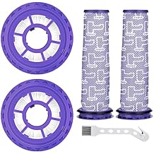 Leadaybetter Filter Replacement for Dyson Animal Ball DC41 DC65 DC66 UP13 UP20 Multi Floor Upright Cordless Vacuum, 2 Hepa Post & 2 Pre Filters, Compare to Part # 920769-01&920640-01