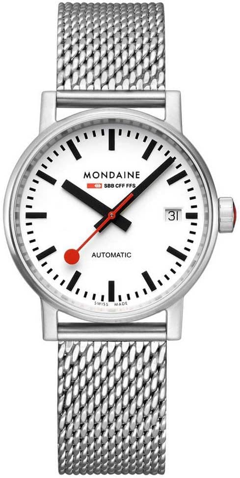 Mondaine Automatic Watch MSE35610SM, Silver, Bracelet
