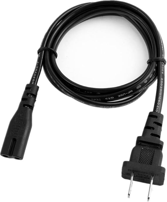AC Power Cord for Charging Bose Bass Module 700 Compact Subwoofer 809108-1100 809108-1200 Bose Acoustimass 300 Repalcement 2-Prong Power Charger Cable