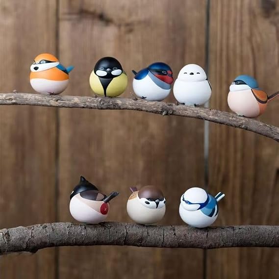 Bird Statue, Small Birds Figurine Decoration for Home Decor, Living Room, Bedroom, Office on Table, Desktop, Shelf and Cabinet