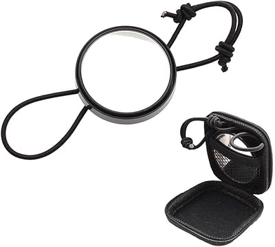 Diving Mirror Glass With Elastic Rope, Scuba Diving Wrist Mirror, Underwater Safety Equipment Mirror For Swimming Snorkeling Divingblack