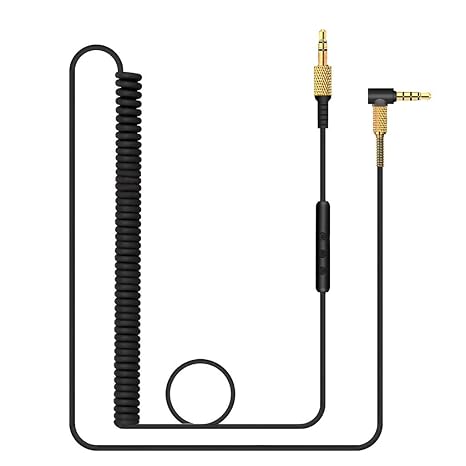Major 3 Cable for Marshall Headphones, Replacement Audio Cable Extension Cord for Marshall Monitor 2 II Mid A.N.C Major 3 III IV Major 4 Headphones (with-Mic)