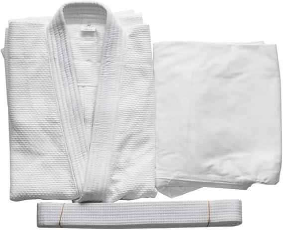 Judo Gi Uniform Karate Suit Sets Judo Suit Sets- Kids & Adults Cotton Training Gi for Judo and Karate 110cm