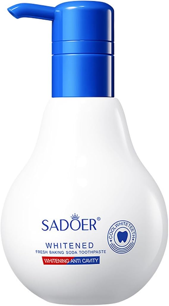 Press Toothpaste,Baking Soda Whitening Toothpaste,(310 g) | Stain Removal Whitening Strong Cleaning Power Natural Stain Remover Fluoride-Free