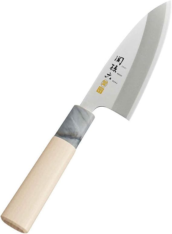 KAI AK5060 Deba Knife Seki Magoroku Ginju, Stainless Steel, 4.1 inches (105 mm), Made in Japan, Easy to Clean
