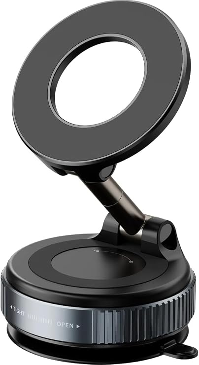 Coverzone Wireless In-Car Cell Phone Holder In-Car Mount Super Powerful Vacuum Magnetic Phone Holder K007